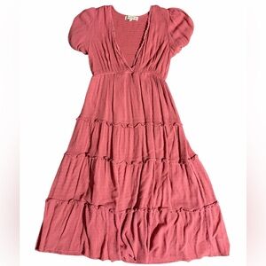 Elegant Pink Penelope Rose Maxi Dress